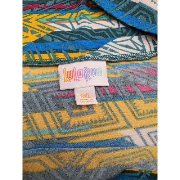 NWT LuLaRoe Size 3XL Skirt Flattering Stretch Colorful Geometric Patterns Cute - Picture 6 of 9